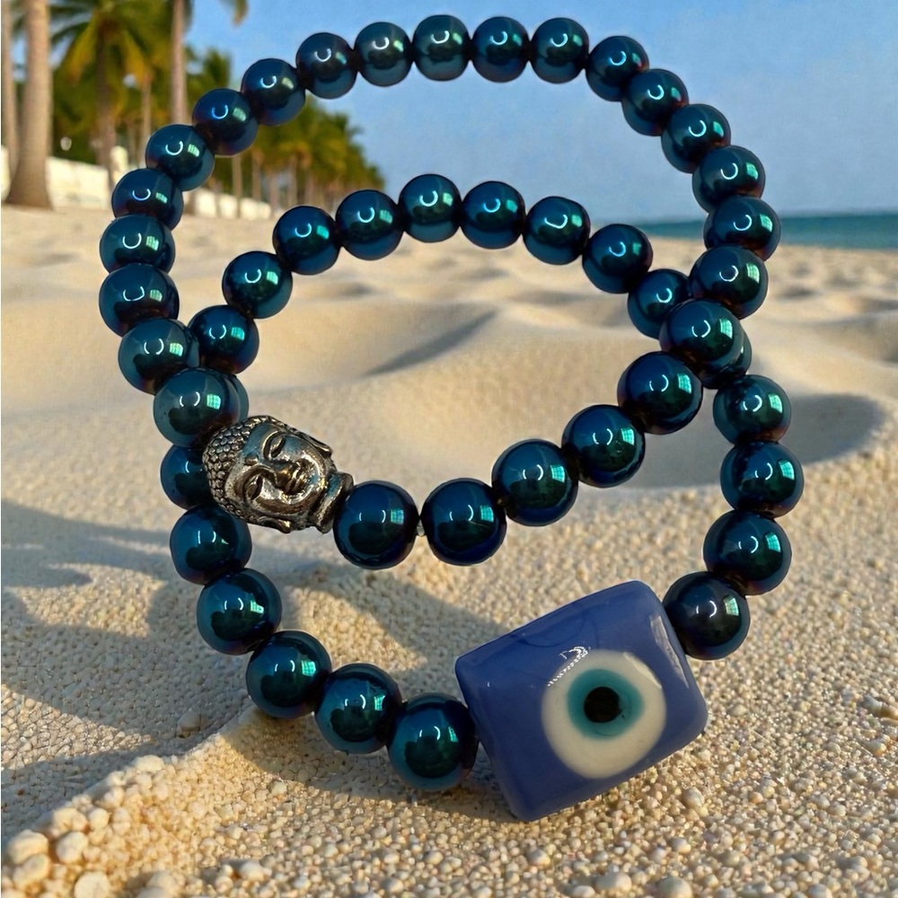 Evil Eyes and glass bracelet